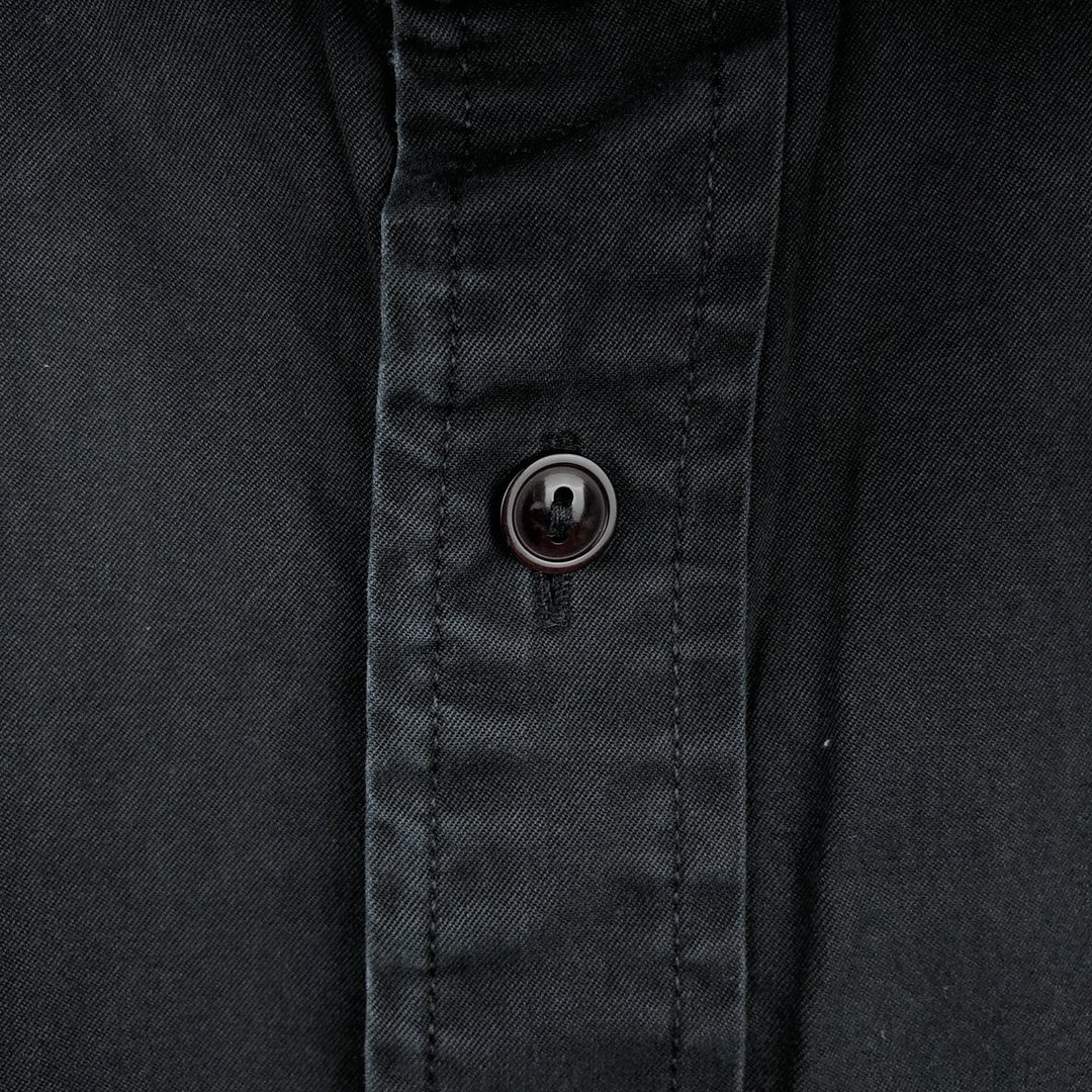 2000'S Ralph Lauren POLO JEANS COMPANY Long-Sleeve Button-Down Shirt, Men's Size L (approx.) cotton black type Vintage Second Hand