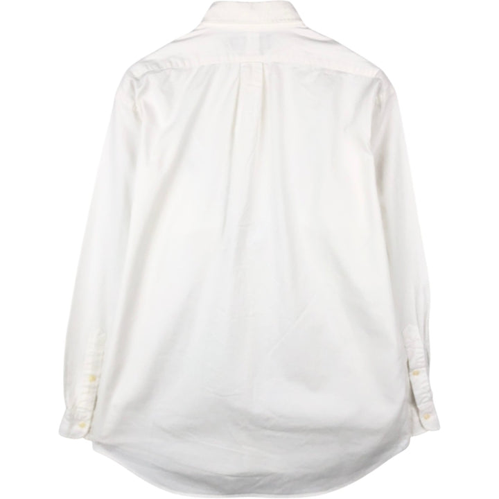 Ralph Lauren long sleeve button down shirt, men's size L cotton white type Vintage Second Hand