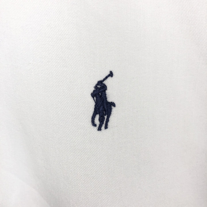 Ralph Lauren long sleeve button down shirt, men's size L cotton white type Vintage Second Hand