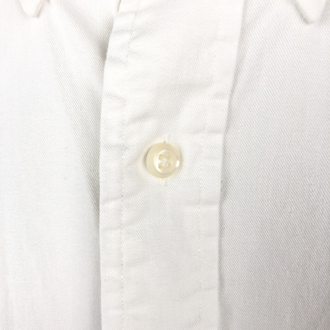 Ralph Lauren long sleeve button down shirt, men's size L cotton white type Vintage Second Hand