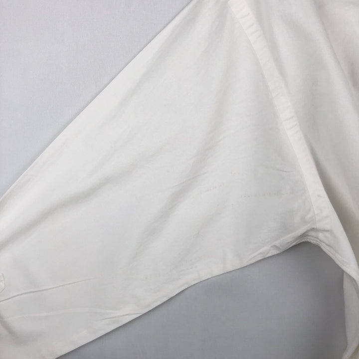 Ralph Lauren long sleeve button down shirt, men's size L cotton white type Vintage Second Hand