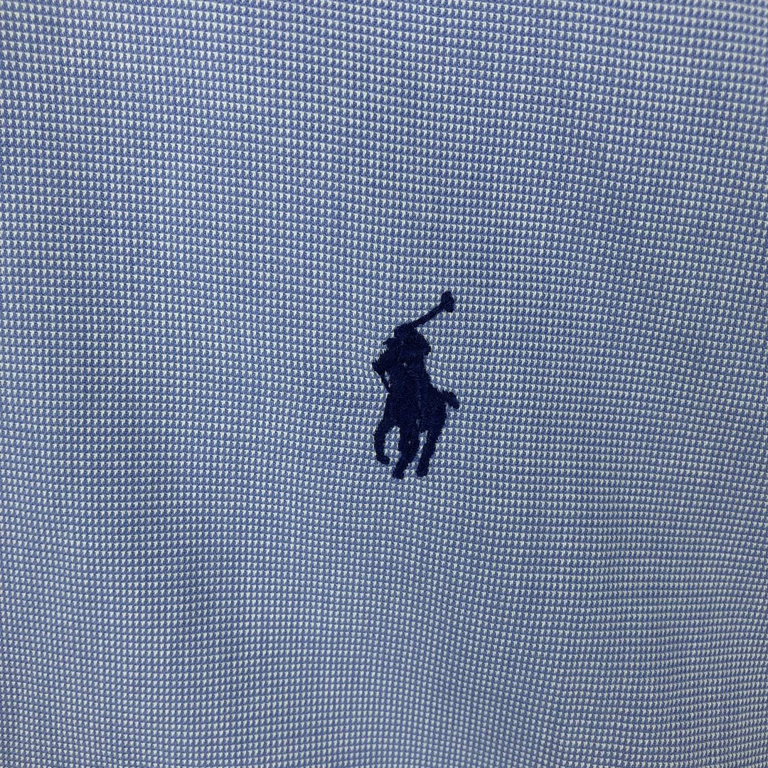 Ralph Lauren Classic Fit Long Sleeve Button Down Check Shirt Men's Size L cotton blue type Vintage Second Hand