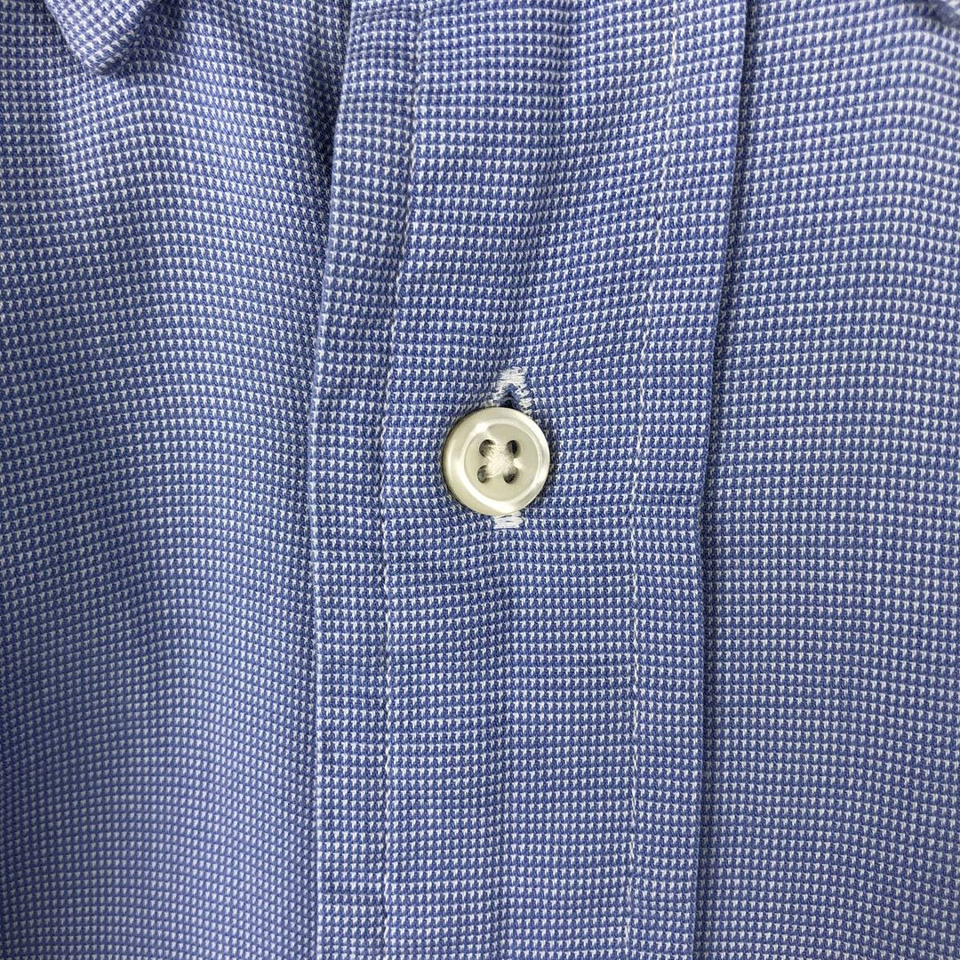 Ralph Lauren Classic Fit Long Sleeve Button Down Check Shirt Men's Size L cotton blue type Vintage Second Hand