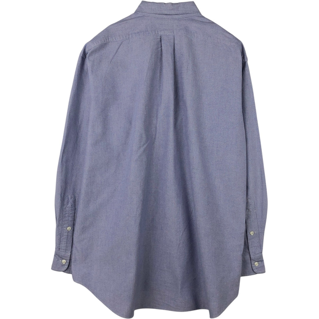 Ralph Lauren BLAKE long sleeve button down shirt, men's XL size cotton blue type Vintage Second Hand