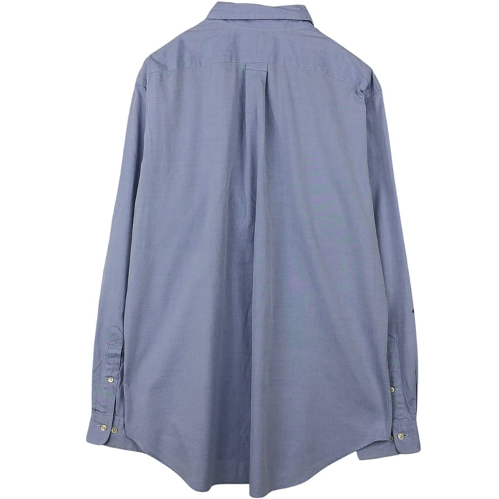 Ralph Lauren Classic Fit Long Sleeve Button Down Shirt, Men's Size L cotton blue type Vintage Second Hand