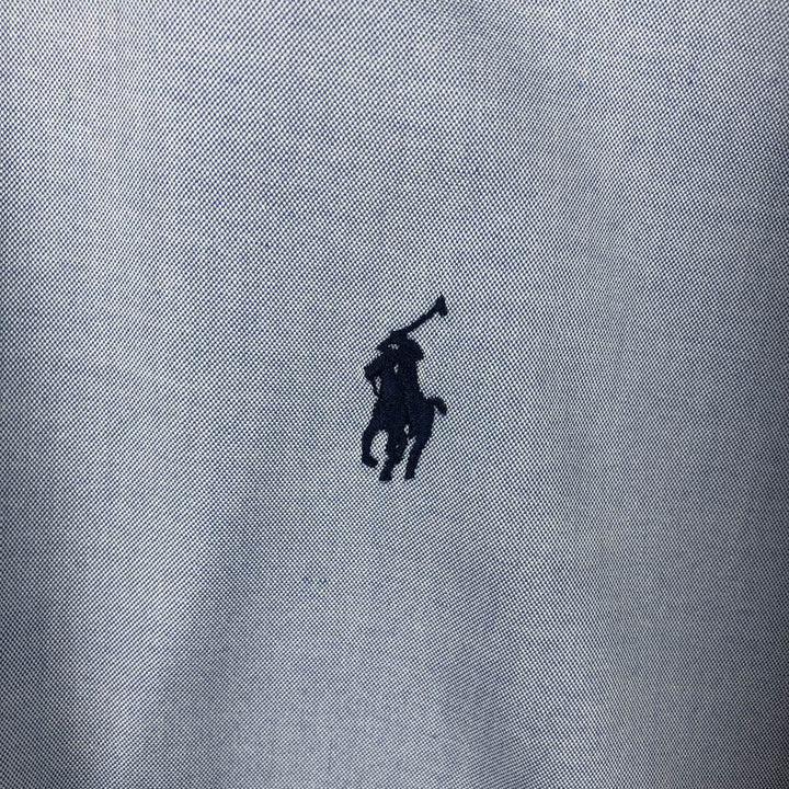 Ralph Lauren Classic Fit Long Sleeve Button Down Shirt, Men's Size L cotton blue type Vintage Second Hand