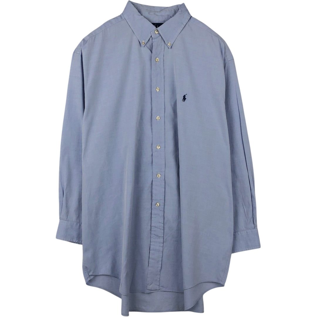 Ralph Lauren Classic Fit Long Sleeve Button Down Shirt Men's XL cotton blue type Vintage Second Hand