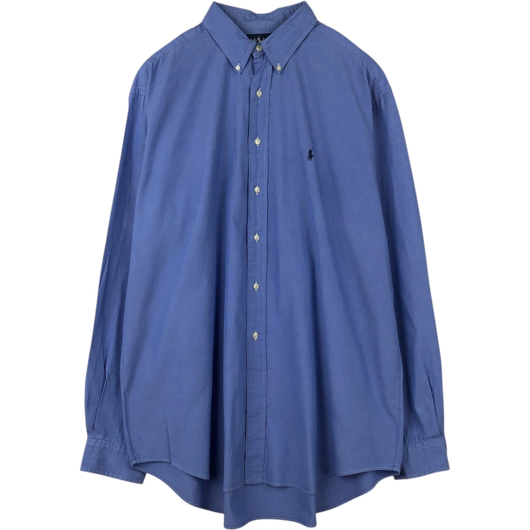 Ralph Lauren Classic Fit Long Sleeve Button Down Shirt Men's XL cotton blue type Vintage Second Hand