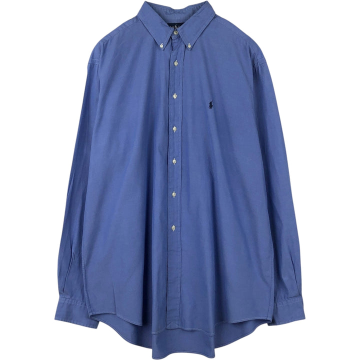 Ralph Lauren Classic Fit Long Sleeve Button Down Shirt Men's XL cotton blue type Vintage Second Hand