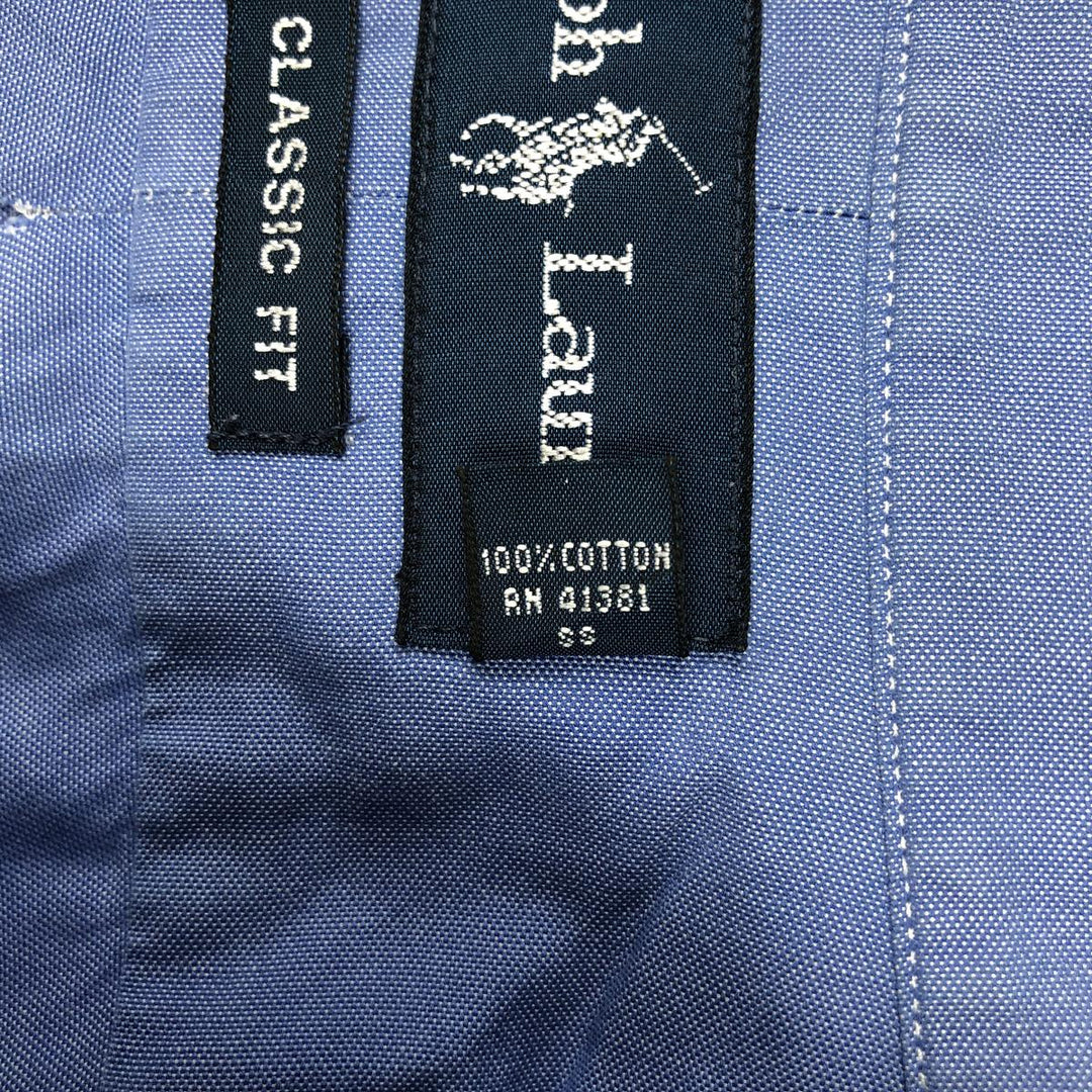Ralph Lauren Classic Fit Long Sleeve Button Down Shirt Men's XL cotton blue type Vintage Second Hand