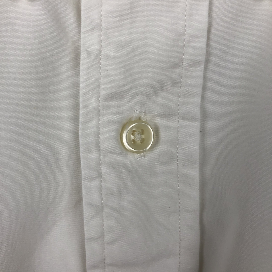 Ralph Lauren CUSTOM FIT long sleeve button down shirt, men's size L cotton white type Vintage Second Hand