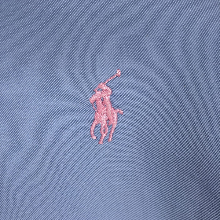 Ralph Lauren Classic Fit long sleeve button down shirt, men's size M cotton Blue type light blue Vintage Second Hand