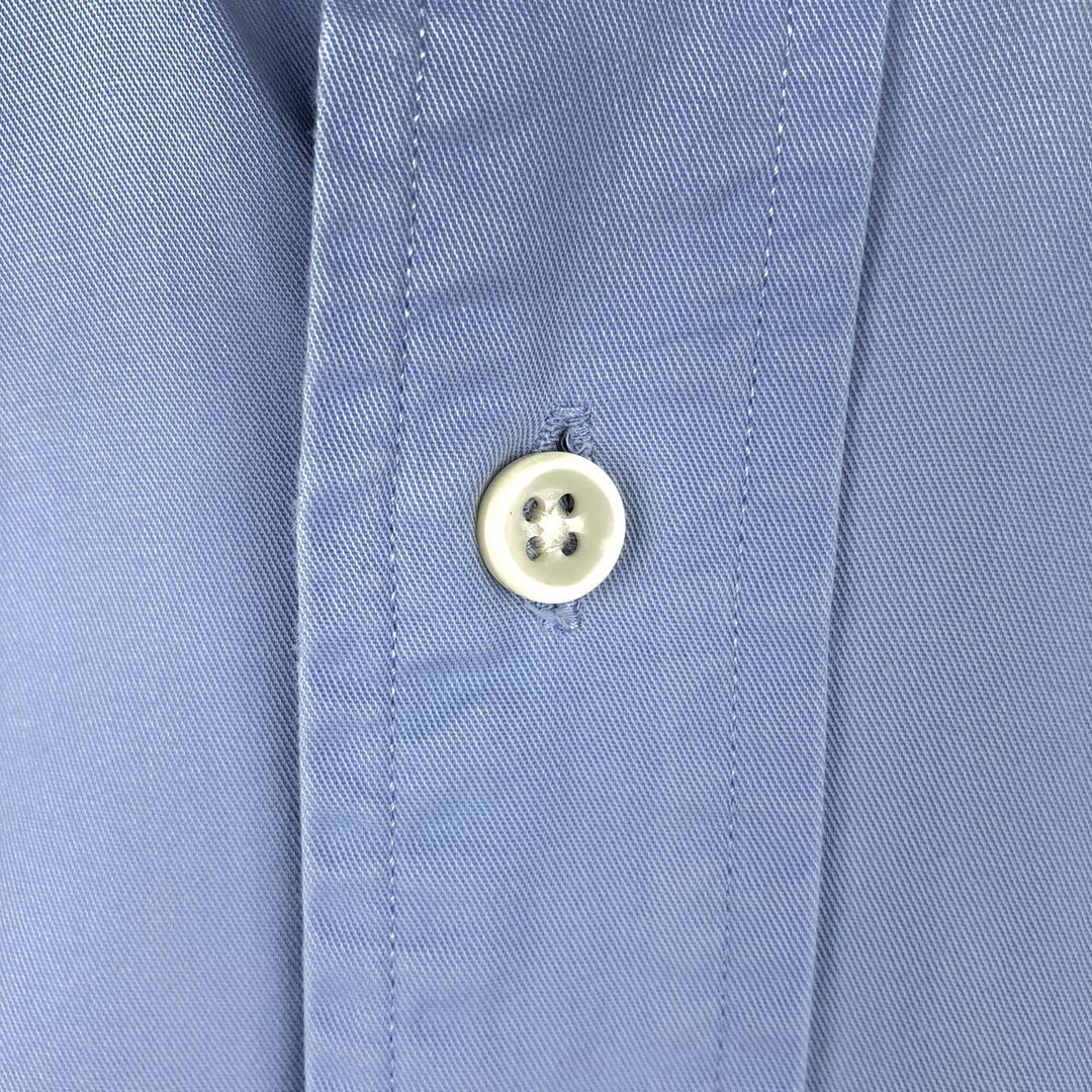 Ralph Lauren Classic Fit long sleeve button down shirt, men's size M cotton Blue type light blue Vintage Second Hand