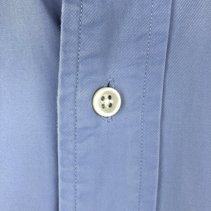 Ralph Lauren Classic Fit long sleeve button down shirt, men's size M cotton Blue type light blue Vintage Second Hand