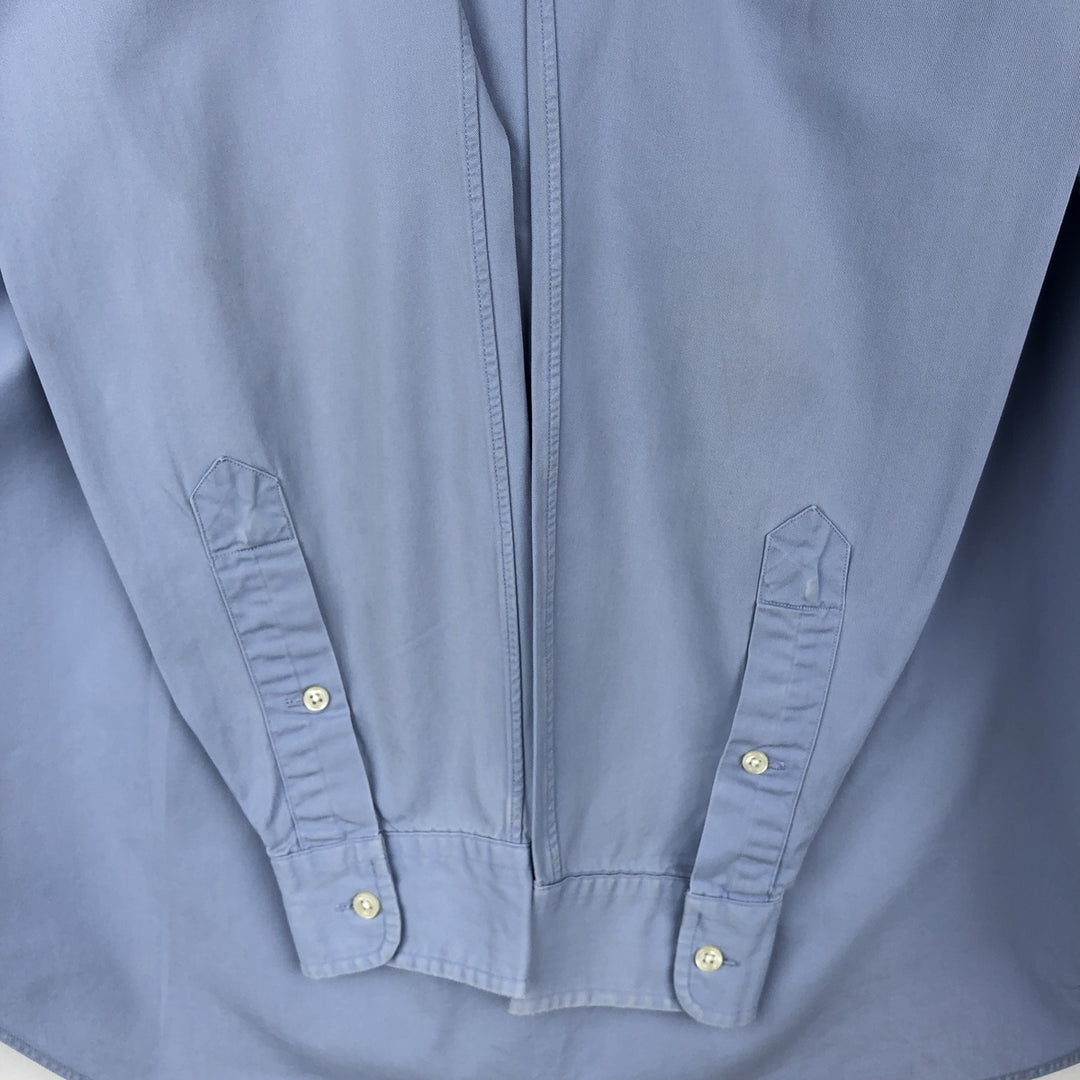 Ralph Lauren Classic Fit long sleeve button down shirt, men's size M cotton Blue type light blue Vintage Second Hand