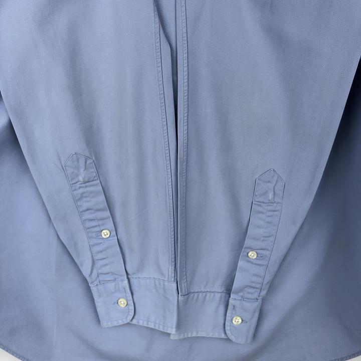 Ralph Lauren Classic Fit long sleeve button down shirt, men's size M cotton Blue type light blue Vintage Second Hand