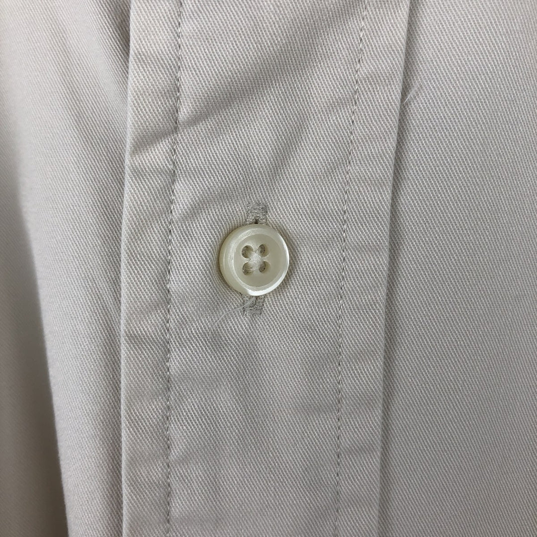 Ralph Lauren BLAKE long sleeve button down shirt, men's size M cotton ivory Vintage Second Hand