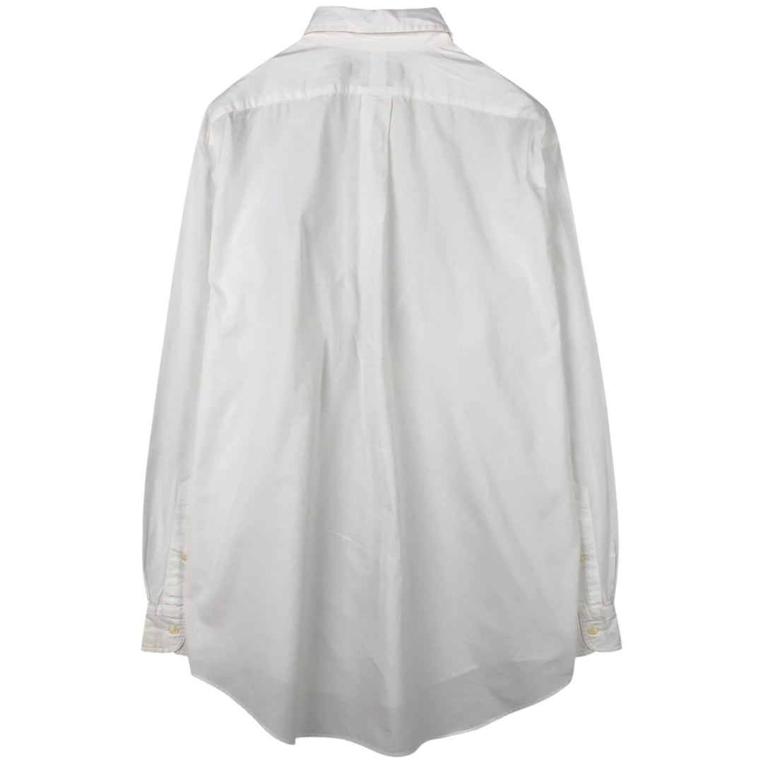 Ralph Lauren Classic Fit Long Sleeve Button Down Shirt, Men's Size L cotton white type Vintage Second Hand