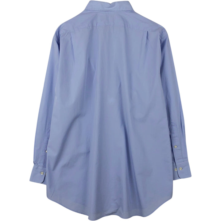 Ralph Lauren POLO by Ralph Lauren CURHAM long-sleeved cotton shirt, men's size XL cotton blue type Vintage Second Hand