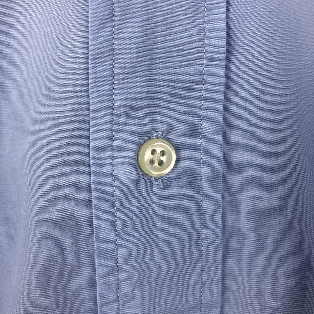 Ralph Lauren POLO by Ralph Lauren CURHAM long-sleeved cotton shirt, men's size XL cotton blue type Vintage Second Hand