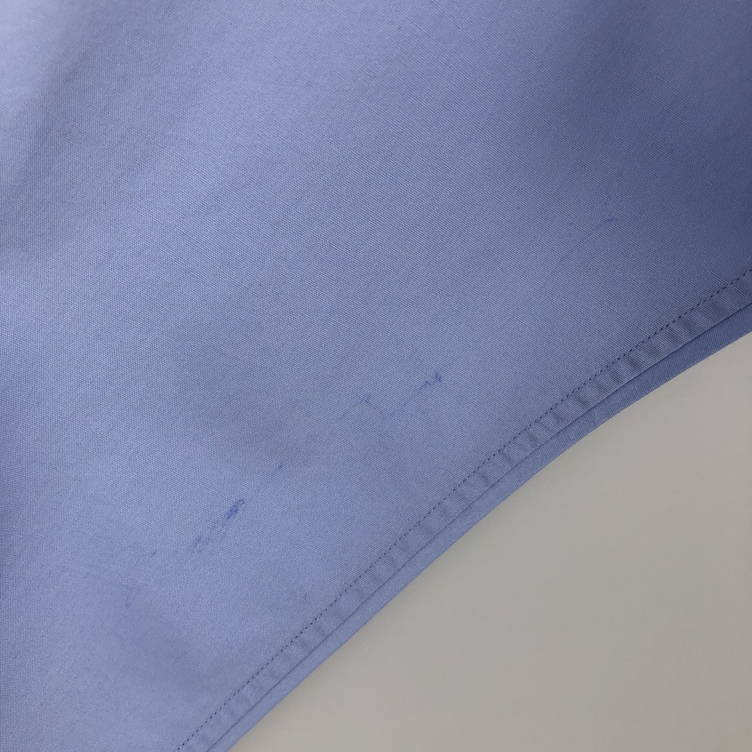 Ralph Lauren POLO by Ralph Lauren CURHAM long-sleeved cotton shirt, men's size XL cotton blue type Vintage Second Hand