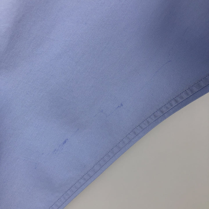 Ralph Lauren POLO by Ralph Lauren CURHAM long-sleeved cotton shirt, men's size XL cotton blue type Vintage Second Hand