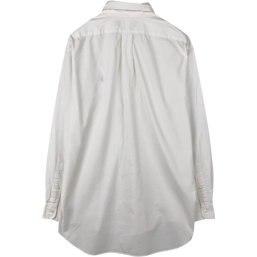 Ralph Lauren GOLF BLAKE Long-Sleeve Button-Down Shirt, Men's Size M (approx.) cotton white type Vintage Second Hand