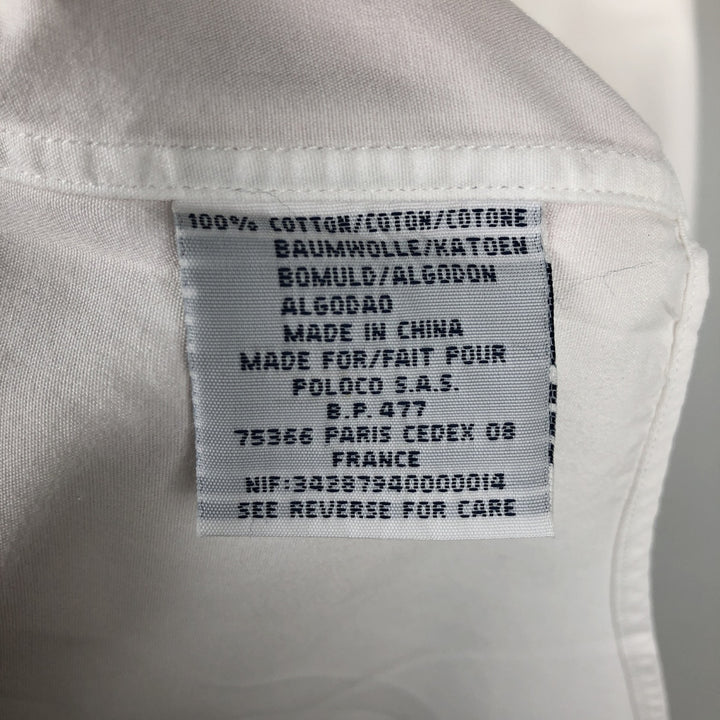 Ralph Lauren GOLF BLAKE Long-Sleeve Button-Down Shirt, Men's Size M (approx.) cotton white type Vintage Second Hand