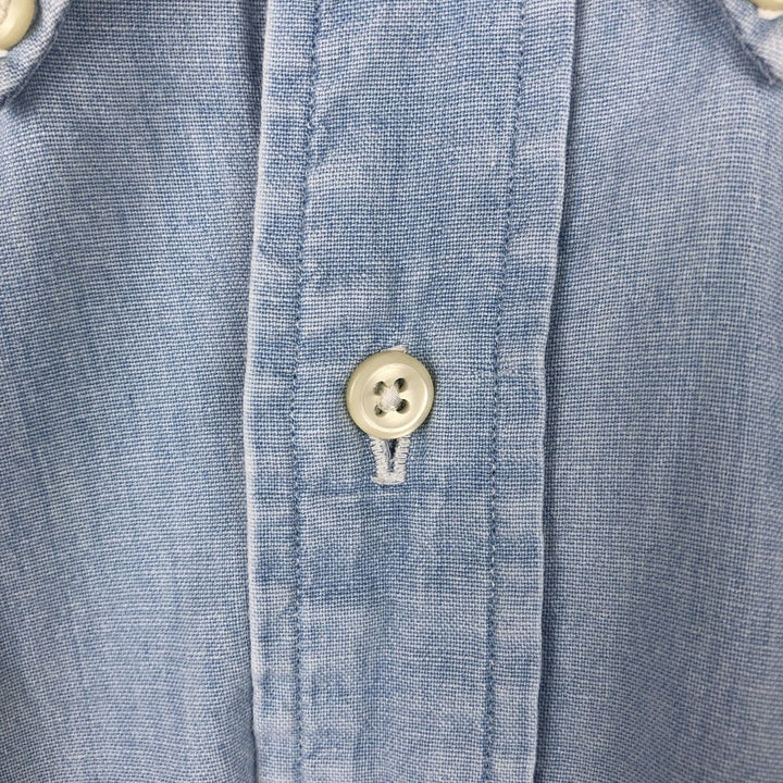 Ralph Lauren long sleeve button down shirt, men's XL size cotton blue type Vintage Second Hand