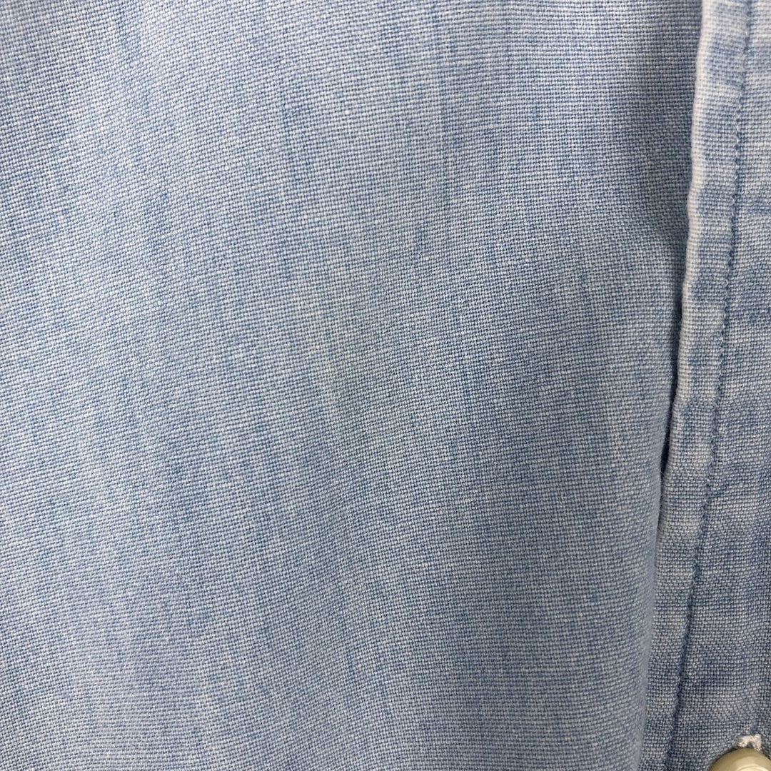 Ralph Lauren long sleeve button down shirt, men's XL size cotton blue type Vintage Second Hand