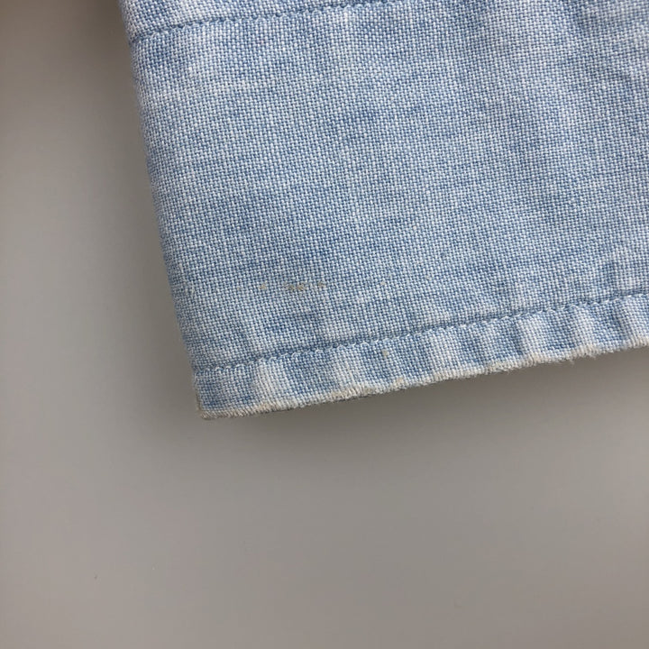 Ralph Lauren long sleeve button down shirt, men's XL size cotton blue type Vintage Second Hand