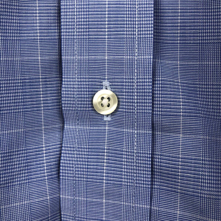 Brooks Brothers Est. 1818 Long Sleeve Cotton Check Shirt, Men's Size L cotton blue type Vintage Second Hand
