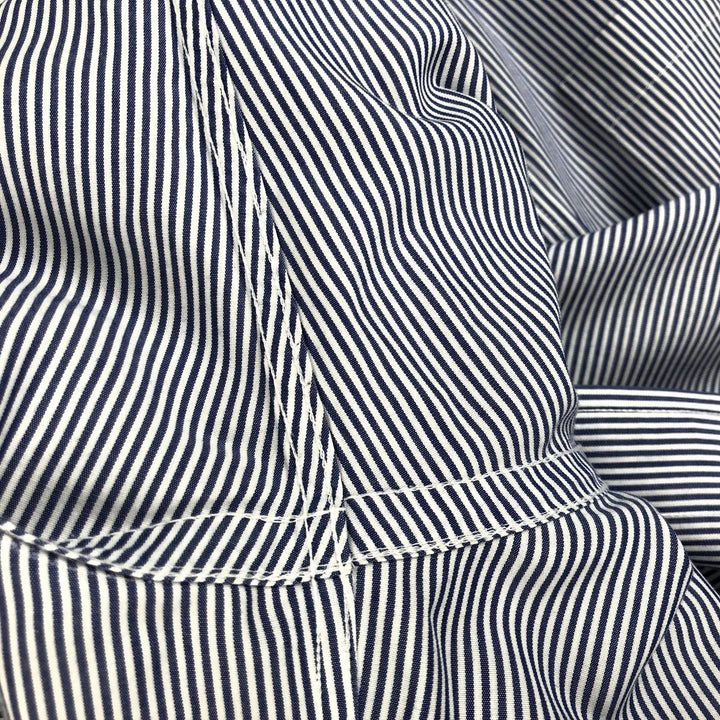 Brooks Brothers 346 Regular Fit Long Sleeve Button-Down Striped Shirt, Men's Size XL (approx.) cotton navy blue type Vintage Second Hand