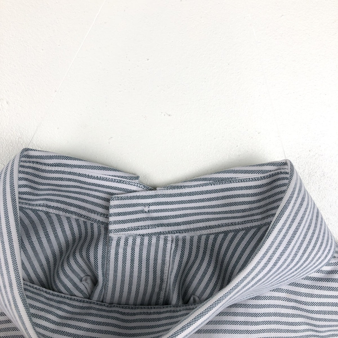 Brooks Brothers Est.1818 REGENT Long Sleeve Button-Down Striped Shirt, Men's Size M Supima Cotton Khaki type sage green Vintage Second Hand