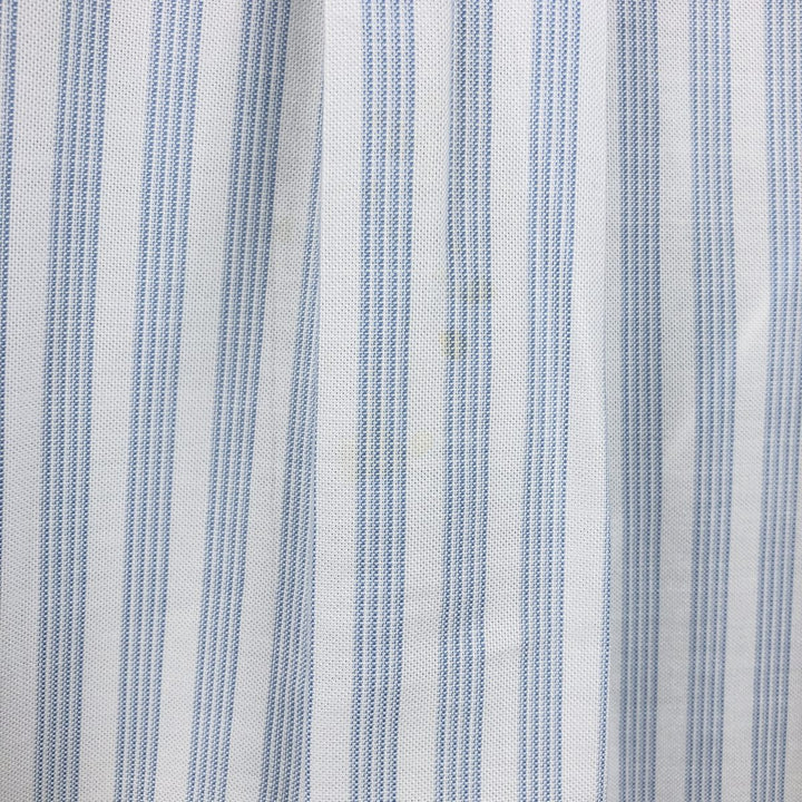 Brooks Brothers 346 Long Sleeve Button-Down Striped Shirt, Men's XL Supima Cotton Blue type light blue Vintage Second Hand