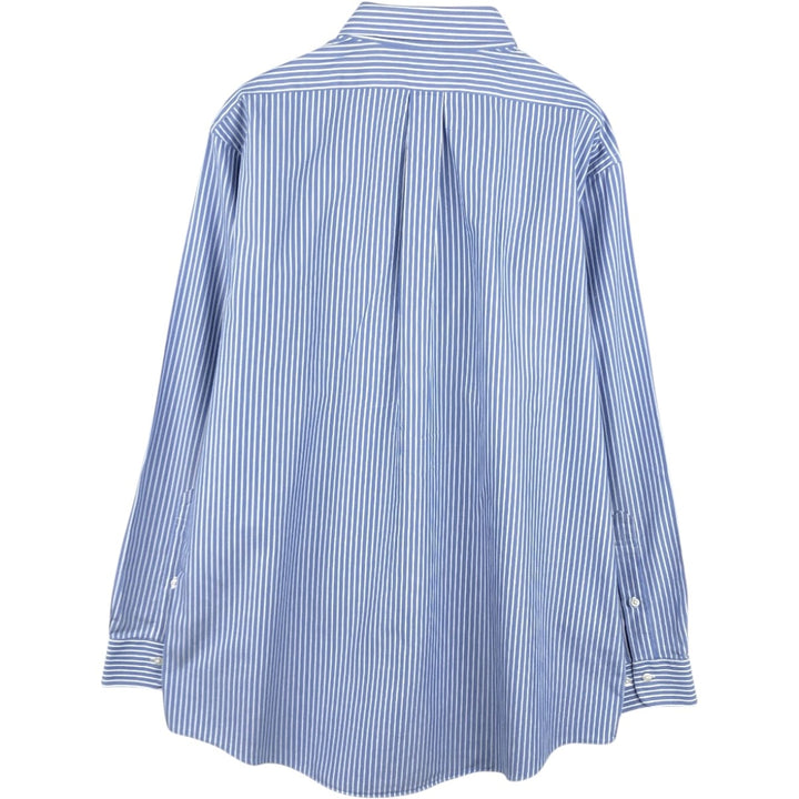Brooks Brothers 1818 REGENT Long Sleeve Button-Down Striped Shirt, Men's XL cotton blue type Vintage Second Hand