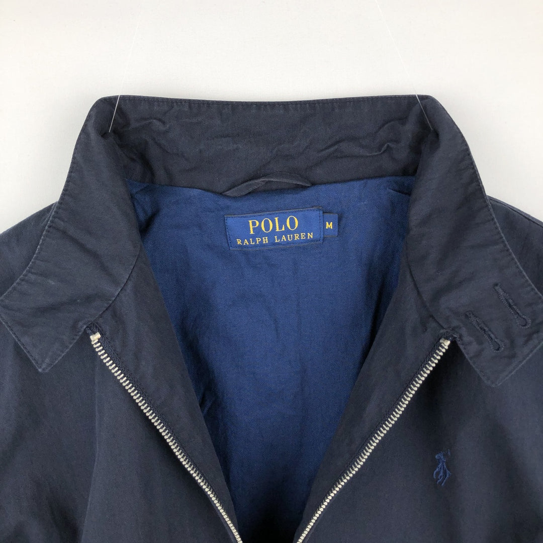 Ralph Lauren POLO RALPH LAUREN Harrington Jacket Swing Top Men's M cotton navy blue type Vintage Second Hand