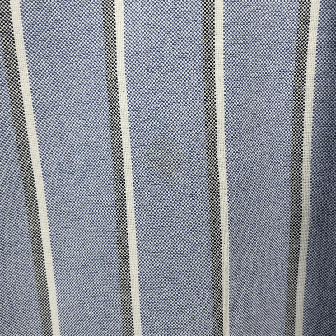 Ralph Lauren BLAKE long sleeve button down striped shirt, men's size M cotton blue type Vintage Second Hand