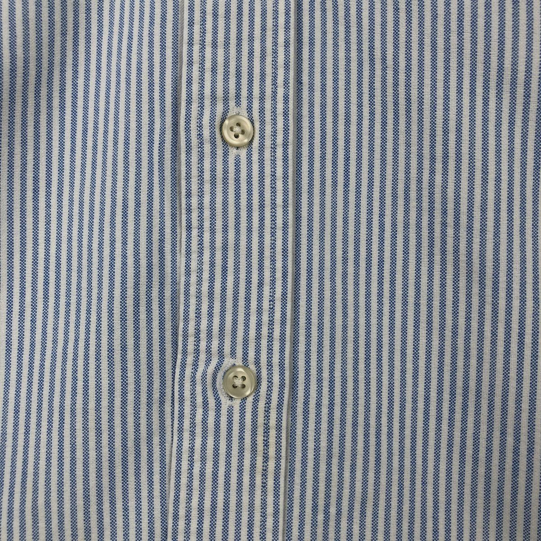 Ralph Lauren POLO by Ralph Lauren The Big Shirt Long Sleeve Button-Down Striped Shirt Men's Size M (approx.) cotton blue type Vintage Second Hand