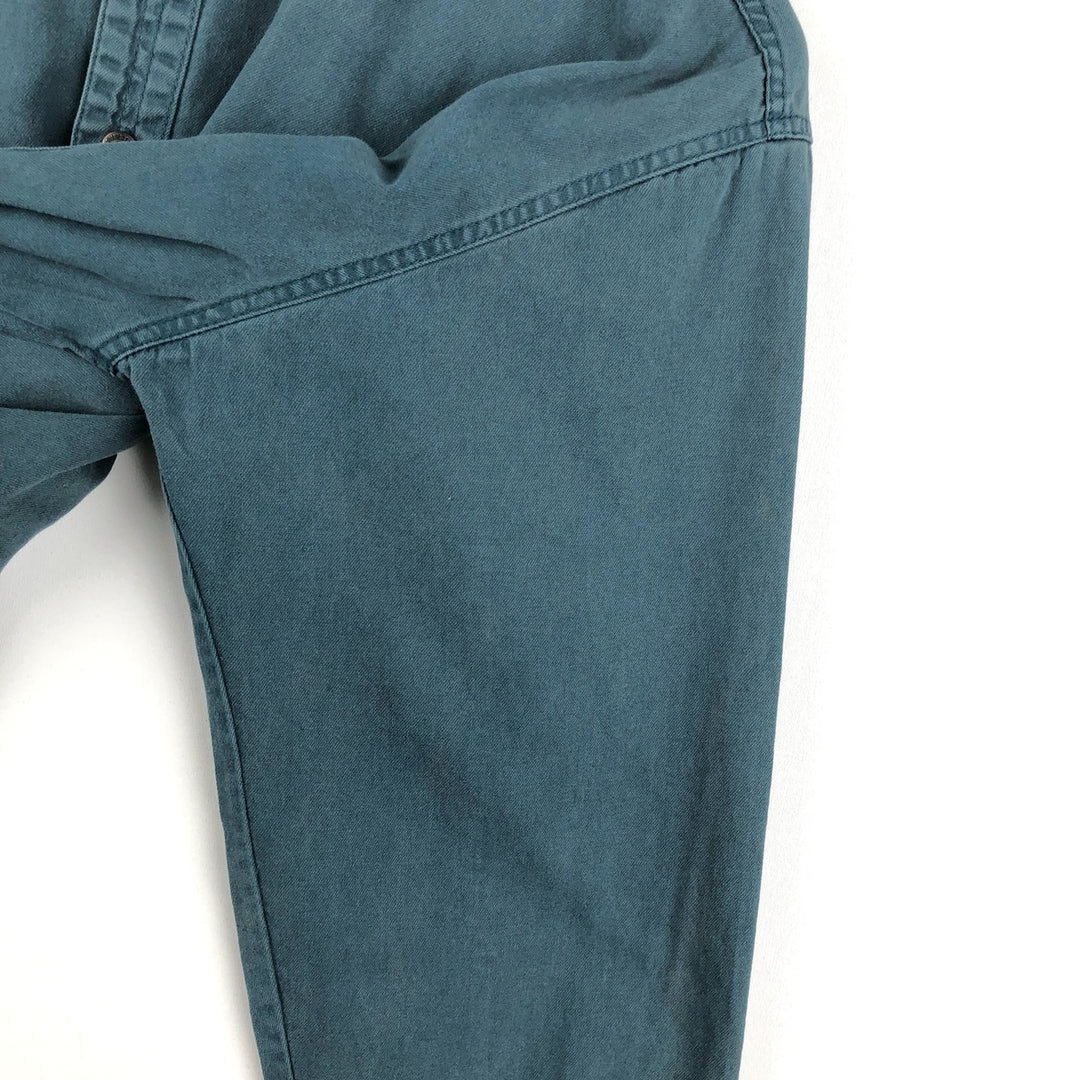 Levi's long sleeve denim shirt, men's size XL cotton dark green Vintage Second Hand