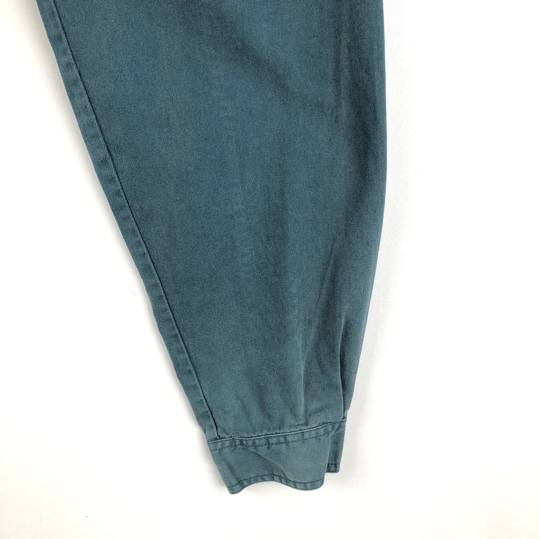 Levi's long sleeve denim shirt, men's size XL cotton dark green Vintage Second Hand