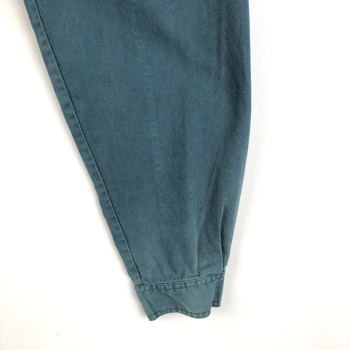 Levi's long sleeve denim shirt, men's size XL cotton dark green Vintage Second Hand