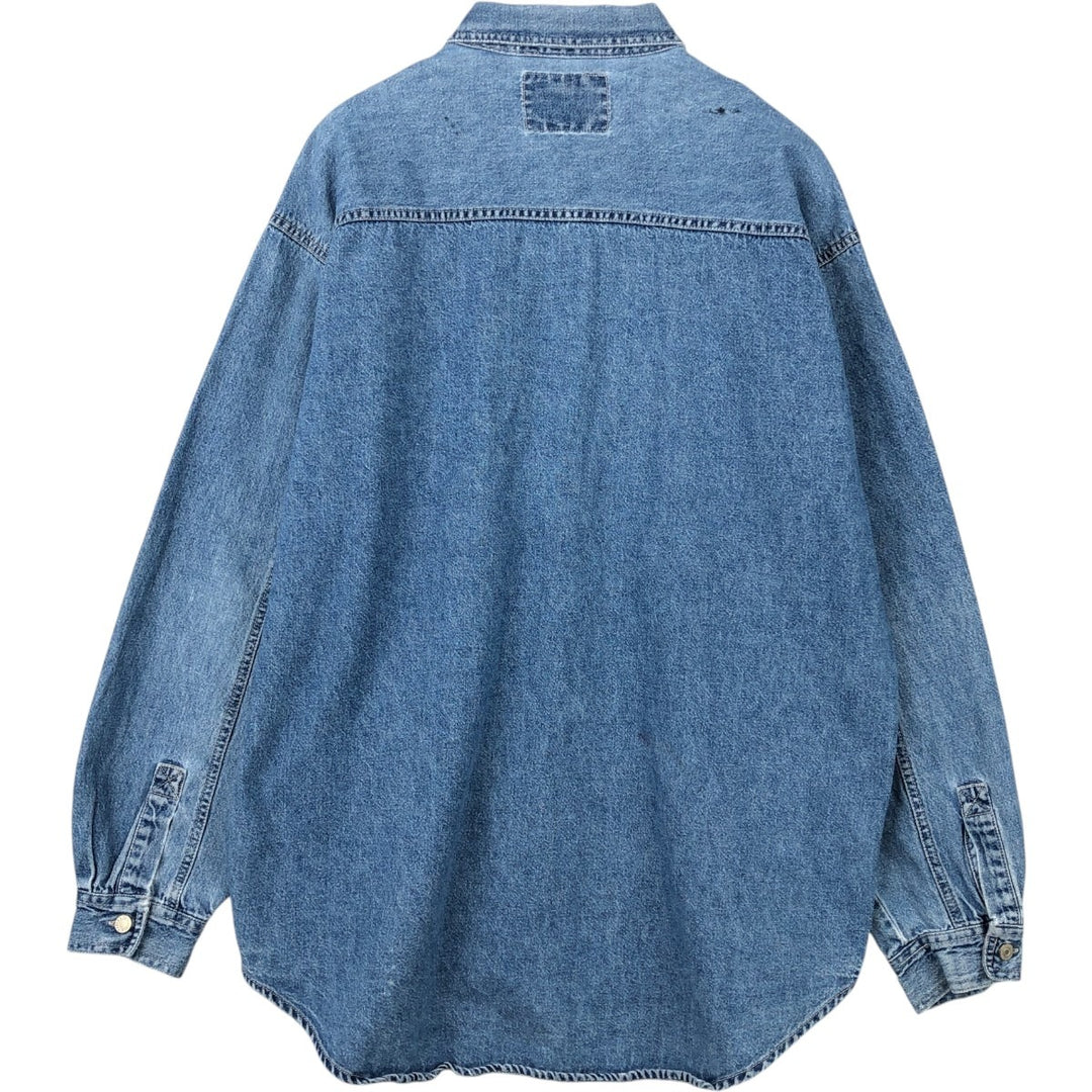 Levi's Red Tab Long Sleeve Denim Shirt, Men's Size L cotton blue type Vintage Second Hand
