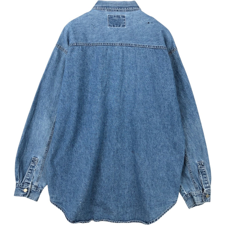 Levi's Red Tab Long Sleeve Denim Shirt, Men's Size L cotton blue type Vintage Second Hand