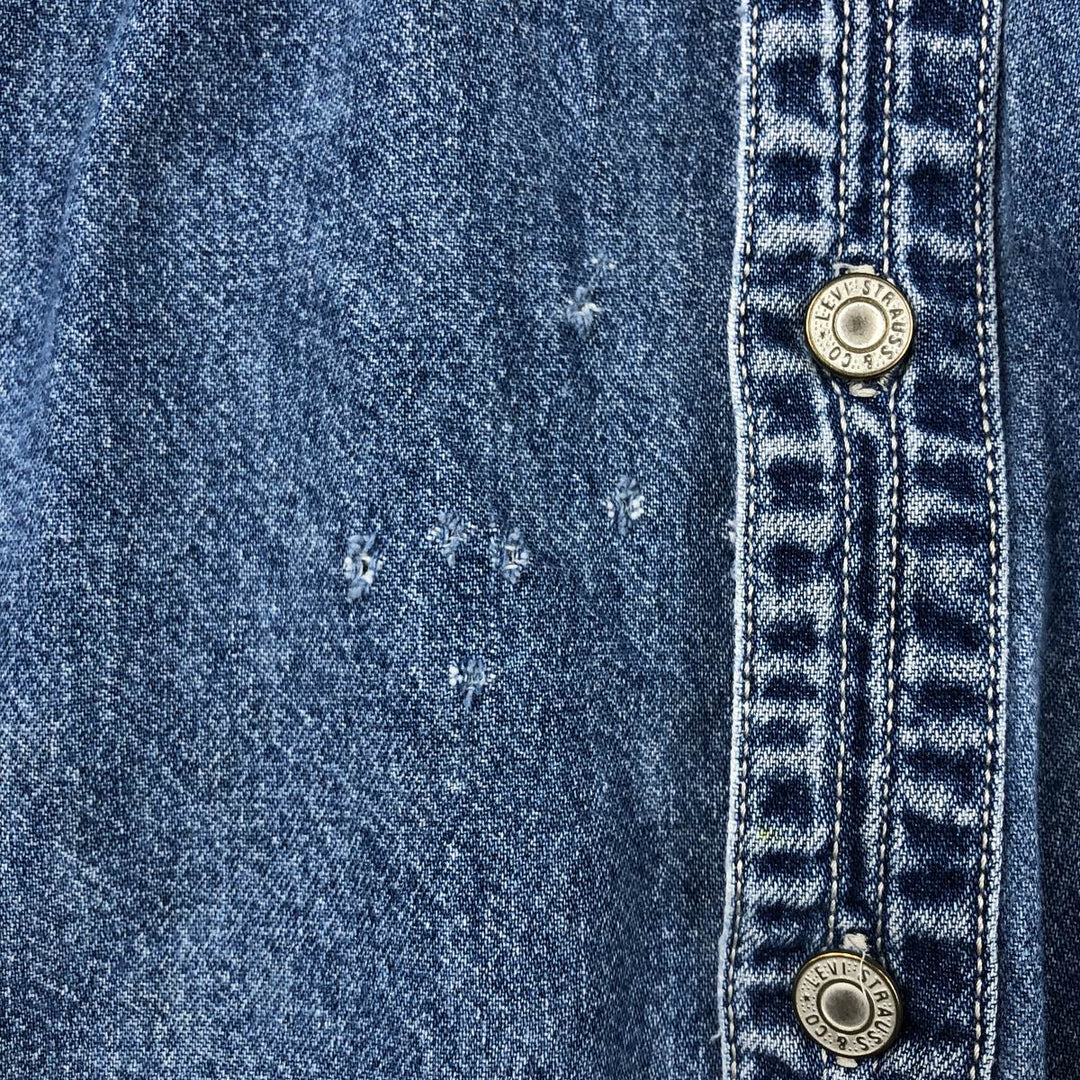 Levi's Red Tab Long Sleeve Denim Shirt, Men's Size L cotton blue type Vintage Second Hand