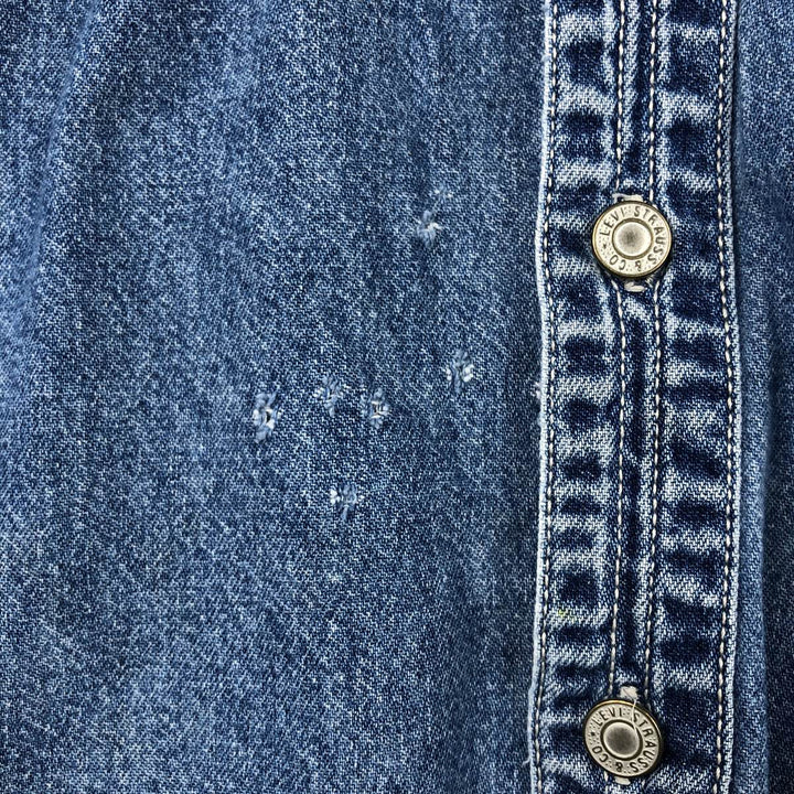 Levi's Red Tab Long Sleeve Denim Shirt, Men's Size L cotton blue type Vintage Second Hand