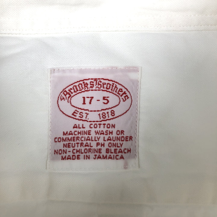 Brooks Brothers Est.1818 Long Sleeve Button Down Shirt Men's XL cotton white type Vintage Second Hand