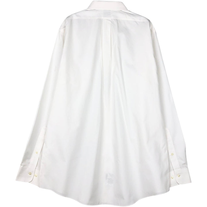 Brooks Brothers 1818 REGENT Long-Sleeve Cotton Shirt, Men's Size XL (approx.) cotton white type Vintage Second Hand