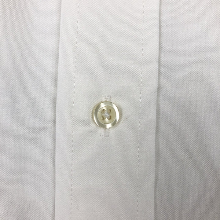 Brooks Brothers 1818 REGENT Long-Sleeve Cotton Shirt, Men's Size XL (approx.) cotton white type Vintage Second Hand