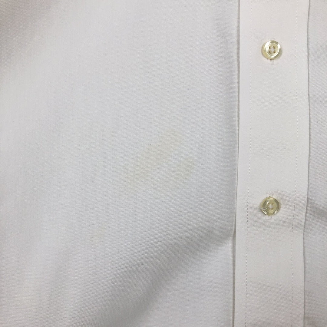 Brooks Brothers 1818 REGENT Long-Sleeve Cotton Shirt, Men's Size XL (approx.) cotton white type Vintage Second Hand